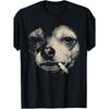 Humorous T-Shirt Featuring a Smoking Chihuahua Meme, Perfect for Casual Outings. This Stylish Crew Neck Tee Is Comfortable And Ideal for Travel,