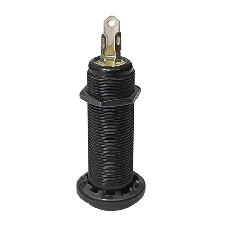 Premium 6.35mm Instrument Jacks Socket Bass Straight Ribbed Tube for Electric Guitar Bass Ensures Reliable Connectivity