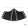 2pc PU Leather Gauntlet for Men Women Wristband Wide Bracer Arm Cuff