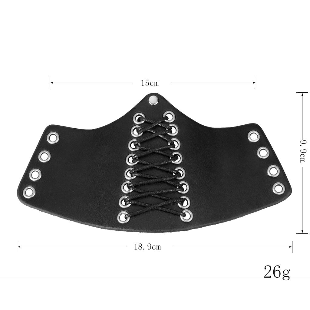 Rock Medieval Knight Pu Muñequera Viking Bracer Brazo Rock Medieval Knight Pu Muñequera Viking Bracer Brazo