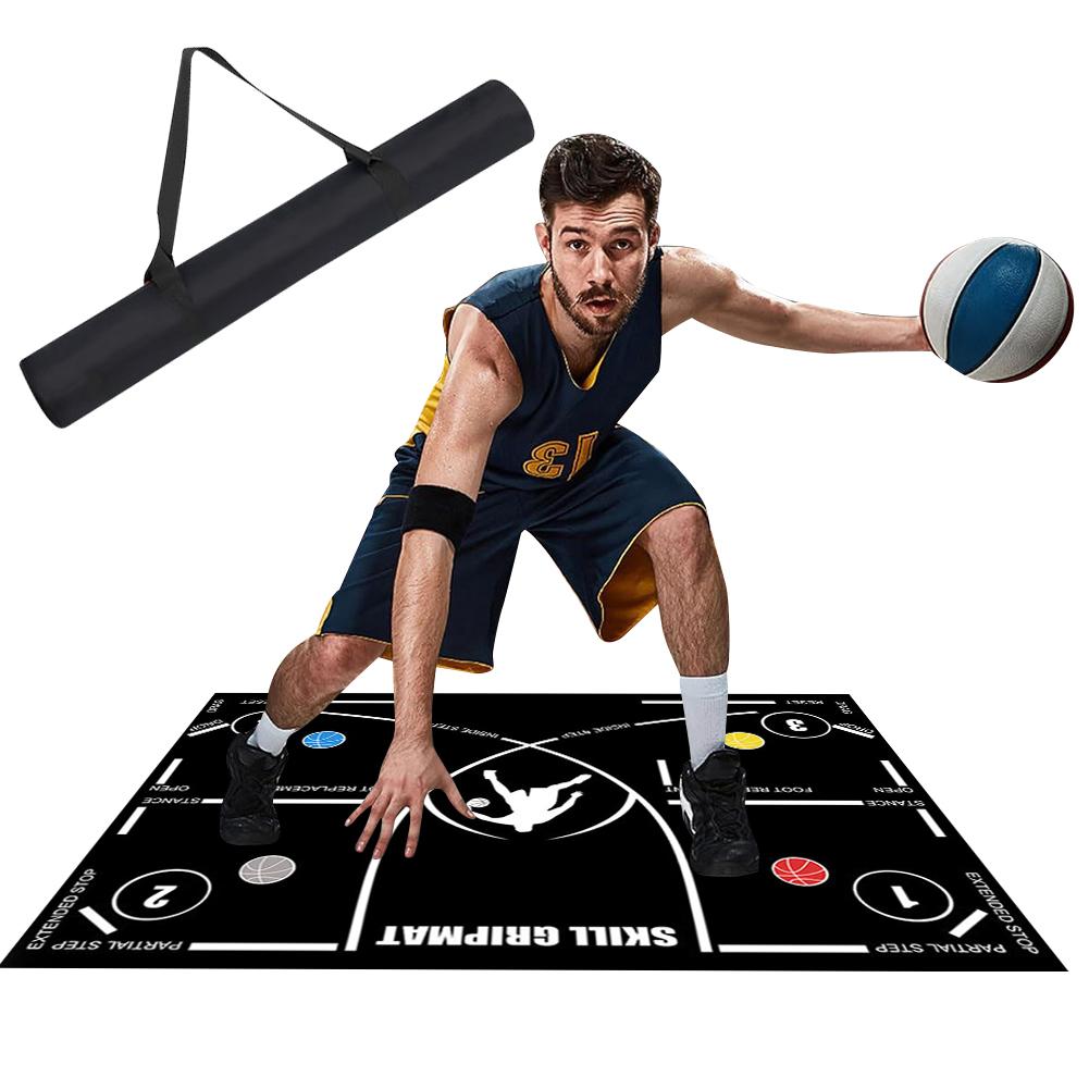 Basketball Dribble Trainer Non-Slip Basketball Practice Equipment Shock Absorbing Silent Basketball Training Mat for All Levels