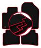 Velour Floor Mats with Red Edge For: Hyundai Bayon Crossover (2021-)