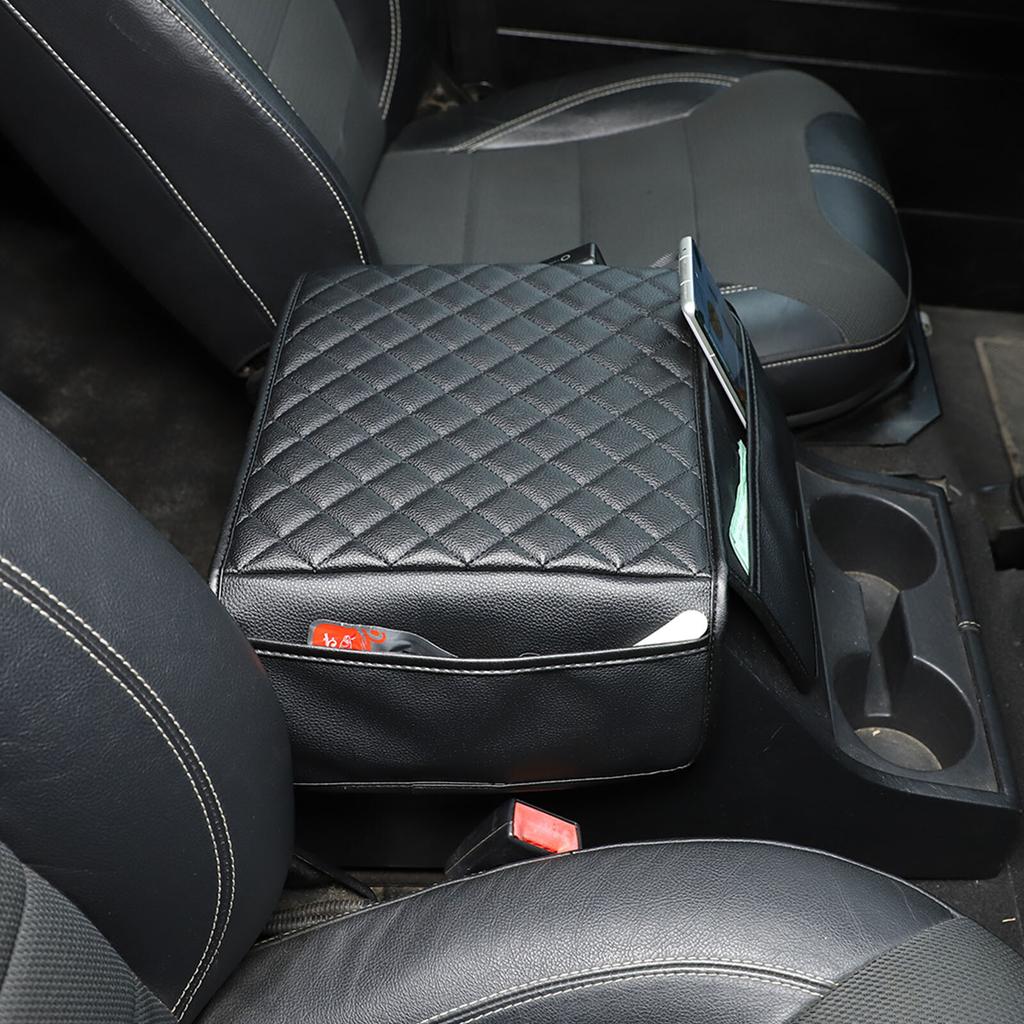 PU Leather Armpad Center Console Armrest Cover for Land Rover Defender 2004-18