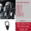 Carbon Fiber Car Gear Shift Handle Cover Stickers Accessories For BMW F30 F10 F20 G30 X5 E70 X6 E71 X3 F25 X4 F26 F34 F07 F06