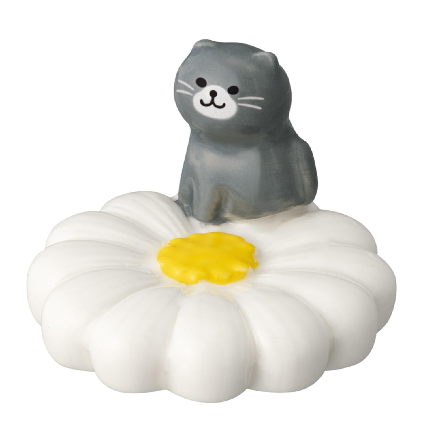 

Decore Corporation Hana Nyanko Chopstick Rest, Daisy, Size Approx. W4 D4 H2.8 MG-38682
