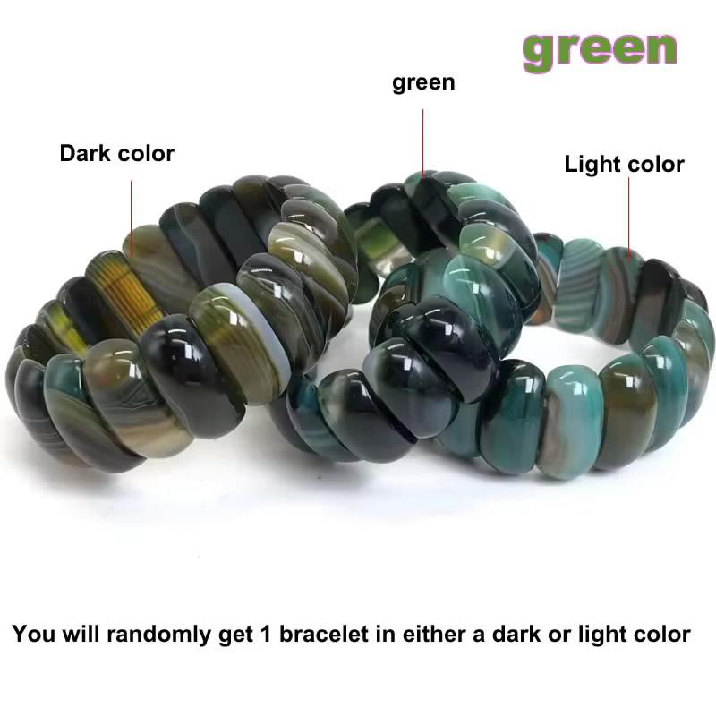 Natural 9 Color Botswana agate Stone Beads Bracelet Natural Gemstone Jewelry Bangle For man Woman For Gift Wholesale