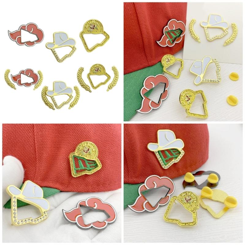 Metal Hat Pin Elegant Enamel Brooch Creative Decoration Pins Personalized Pin for Hats and Jackets Clothing Decorations