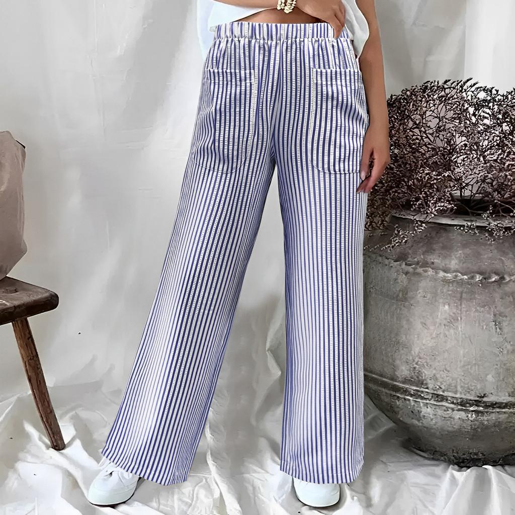 Women's Straight Pants Fashion Casual Pants Nine Point Harlan Pants