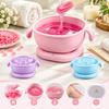 Silicone Non-Stick Pot Mini Wax Warmer Quick Even Wax Melting Paraffin Wax Therapy Heater  Home