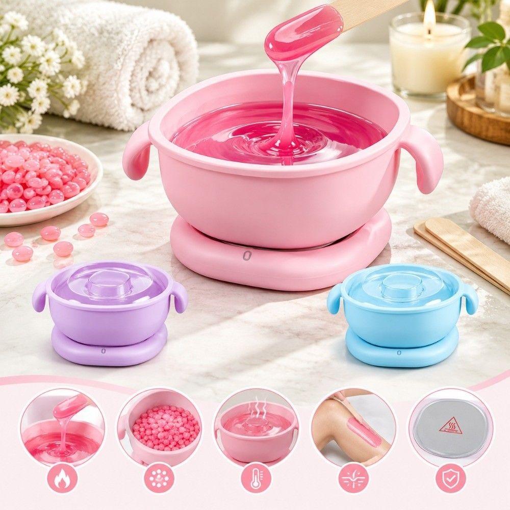 Adjustable Heating Control Mini Wax Warmer Silicone Non-Stick Pot Wax Melting Machine Home