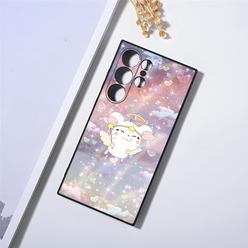 Hamtaro Cute Hamster Mouse Phone Case For Samsung S24 Ultra S23 Fe S22 S20 S21 Plus Galaxy A54 A34 A24 A53 Note 20 Cover