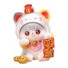Figura de Gato da Sorte do Ano Novo Chinês Decoração de Painel de Carro Escultura Decorativa de Resina Fofa para Decoração de Casa e Escritório Acessório
