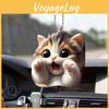 Adorable Acrylic Cat Hanging Ornament For Car Interior Decoration In Cartoon Style