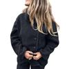 Long Sleeve Casual Lapel Jacket Coat for Women Single Breasted