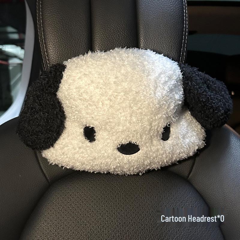 Perna Scaun Auto pentru Câini Pacha: Design Universal Desene Animate, Husă Semi-Wrap pentru Dame pentru Toate Sezoanele