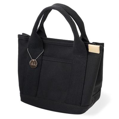 AI Dot Damen Große Kapazität Leinwand-Tragetasche mit kleinen Trennwänden, einfarbig, Mini-Tragetasche, Mini-Tasche, Wickeltasche, Lunchtasche, Handtasche, Freistehend