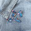Lilo & Stitch Anime Metal Brooch - Cute DIY Clothing Accessory