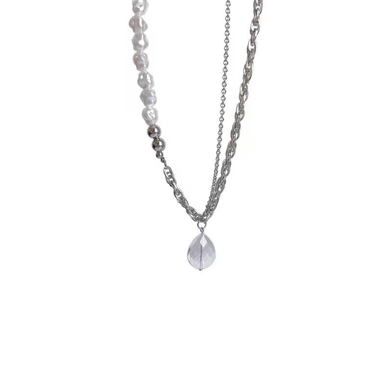 

ins design water drop necklace sweet cool French temperament commuter versatile accessories