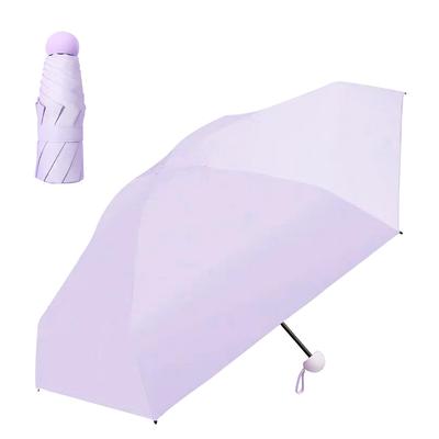 Sun Folding UV Light Heat UV Sunburn for Both Sunny and Rainy Folding Water Easy To Carry Umbrella, Umbrella, Women's, Compact, Lightweight, 6-rib,