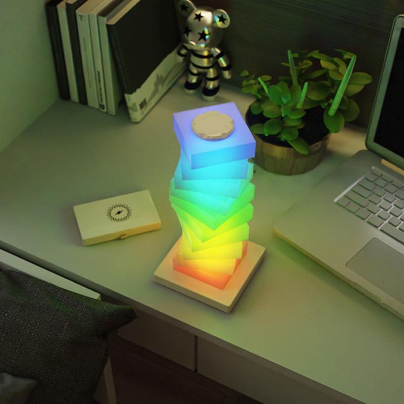 LED Desk Lamp with Wireless Charger and USB Plug In Port Bedside Night Light Touch Dimmable Eye-Caring for Gaming Reading Home