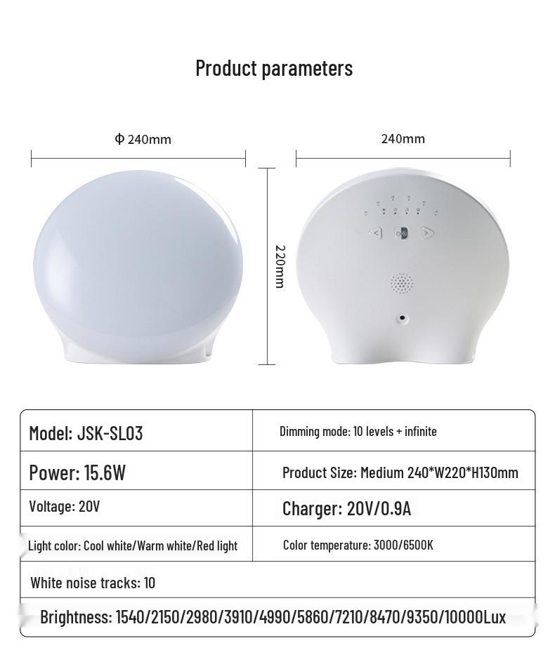 Sad Mood Light Therapy Lamp: Red Light for Seasonal Depression Relief