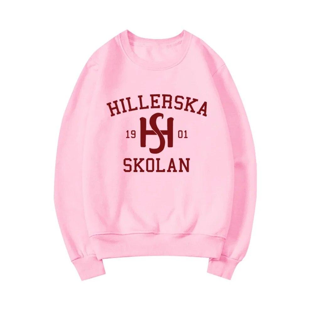 Mikina Young Royals Hillerska Skolan Mikina s kapucí Hillerska Skolan Dámské Mikiny s dlouhým rukávem Mikiny s kapucí Grafické Mikiny Streetwear Topy
