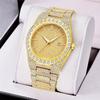 Reloj Hombre Genuine Big Brand Men Watches Casual Alloy Band Diamond Luxury Date Gifts Vintage Watch Montres De Marque De Luxe