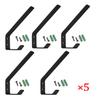 5PCS Helmet Hook Motorcycle Helmet Holder Hook Jacket Hanger Home Luggage Hook Multipurpose Wall Mount Rack For Cabinet Door