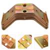 10Pcs Chair Corner Bracket Heavy Duty Iron Connecting Brace Furniture Repair Plates Corner Fitting Shelf Holder Mending Joining