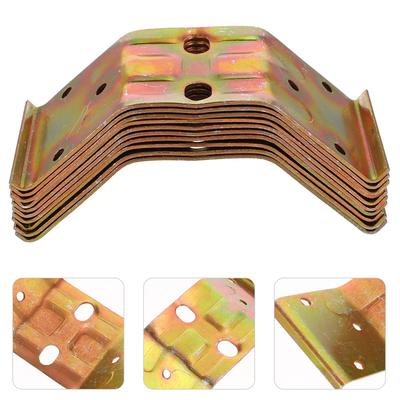 10Pcs Chair Corner Bracket Heavy Duty Iron Connecting Brace Furniture Repair Plates Corner Fitting Shelf Holder Mending Joining