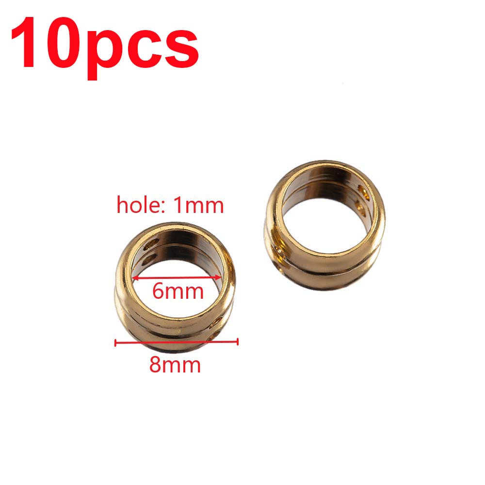 10pcs 5pcs 2 Hole Stainless Steel Round Frame Spacer Beads DIY Necklace Bracelet Earring Circle Connector Pendant Jewelry Making