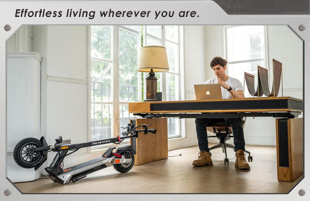 Kukirin M4 Max Folding Electric Scooter 10" Tires 800W Motor 48V18Ah Battery Max Range 64km 45km/h Max Speed