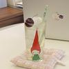 Creative Cartoon Hand-Painted Kt Cat High Borosilicate Glass Cute Pointed Hat Kitten Water Cup Juice Cup High Temperature Resistance