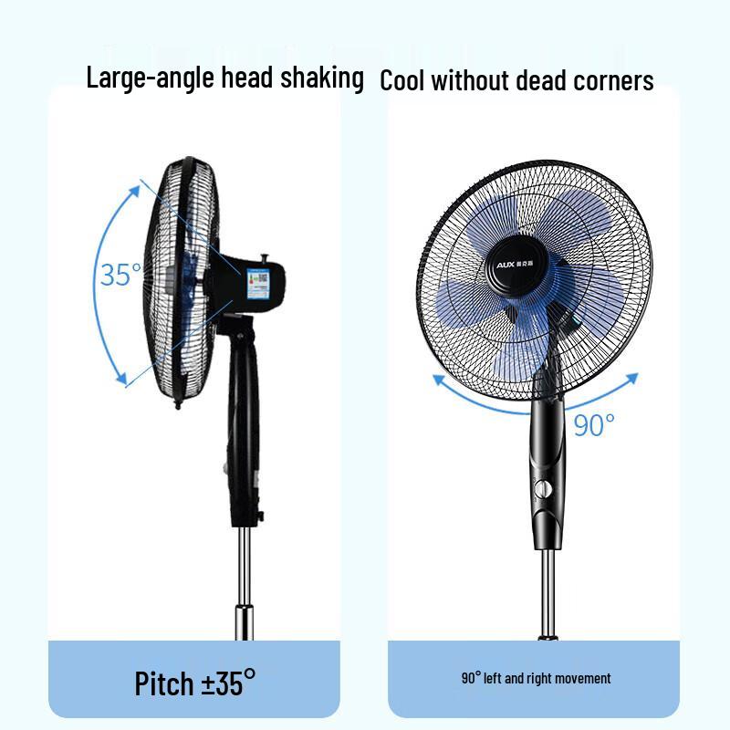 AUX Industrial Pedestal Fan CN plug (adapter included)