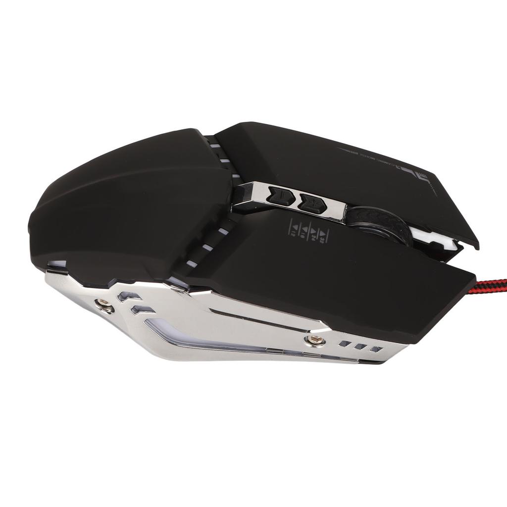 Gaming Mouse Ergonomic Design 4 DPI Adjustable Breathing RBG Backlit Accurate Control Office Mouse for Desktop Laptop