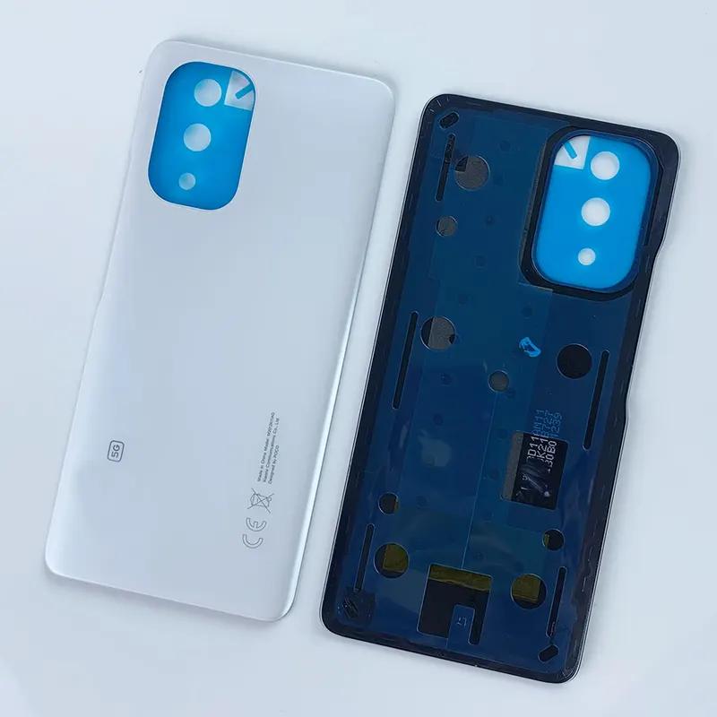 For Xiaomi Poco F3 5G Glass Back Battery Cover Replacement Rear Housing Door With Camera Lens