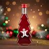 5x CHRISTMAS TREE 250ml Bottles WITH PRINT Liqueur, Tincture, Juice CHRISTMAS BOTTLES