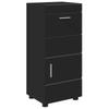 Bathroom Cabinet Set TULUM Black 37 X 31.5 X 82 Cm