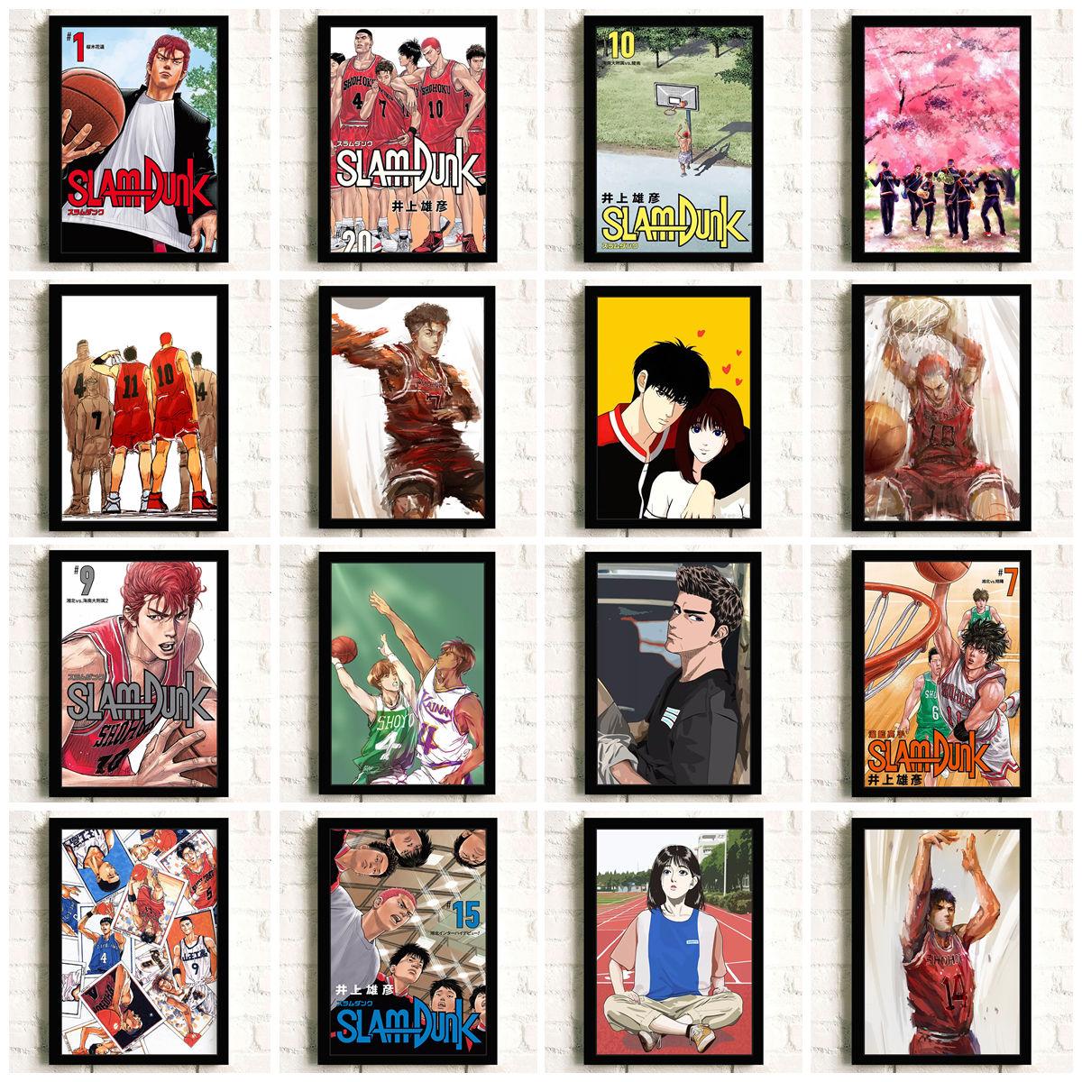 

SLAM DUNK, японская классическая серия, аниме-фигурка, детская картина для спальни, интерьерный постер, домашний декор, настенные художественные постеры, холст, живопись 21cm×30cm NoFrame