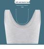 Breathable Cotton Wireless Sports Bra for Middle-Aged & Elderly Women