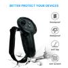 Silicone Removable Battery Controller Case Kit Battery Cover Controller Grips Case Set with Wrist Knuckle Strap for Meta Quest 3
