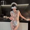 Sexy Lingerie Maid Passion Suit Cosplay Chest Pure Maid Uniform Apron Sexy Dress