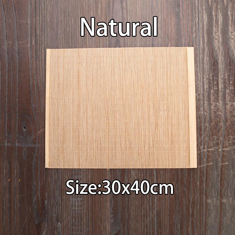 Natural Bamboo Table Runner Placemat Tea Mats Table Placemat Pad Ceiling Decor Home Cafe Restaurant Decoration