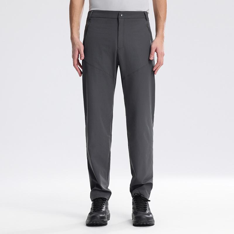 Мужские походные брюки легкие быстросохнущие рипстоп брюки водонепроницаемые эластичные рабочие брюки боковой карман для рыбалки на открытом воздухе M темно-серого