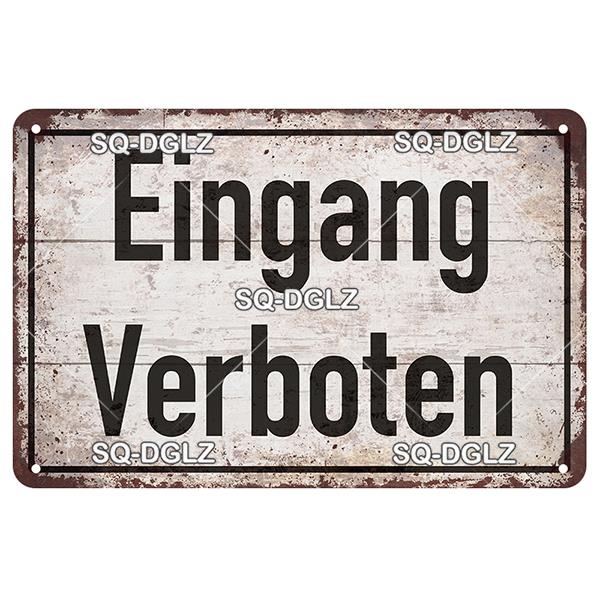 [SQ-DGLZ] Vintage Retro Achtung Berlin Tin Sign Metal Sign Shop Plate Home Bar Wall Sticker Decoration Plaque Poster Decor Gift