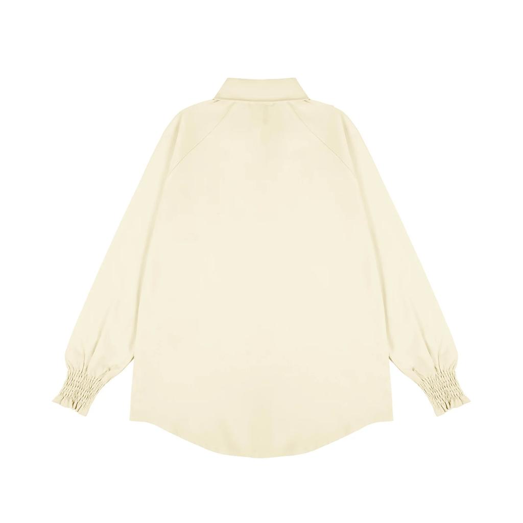 Moda Infantil Cor Camisa Top Confortável Manga Longa para Meninas Crianças Mais Velhas