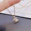 Non-Fading Luxury Maple Leaf Butterfly Clavicle Necklace