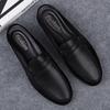 Fashion Men Shoes Loafers Genuine Leather Slippers Slides Breathable Mules Shoes for Men Dress Shoes for Men