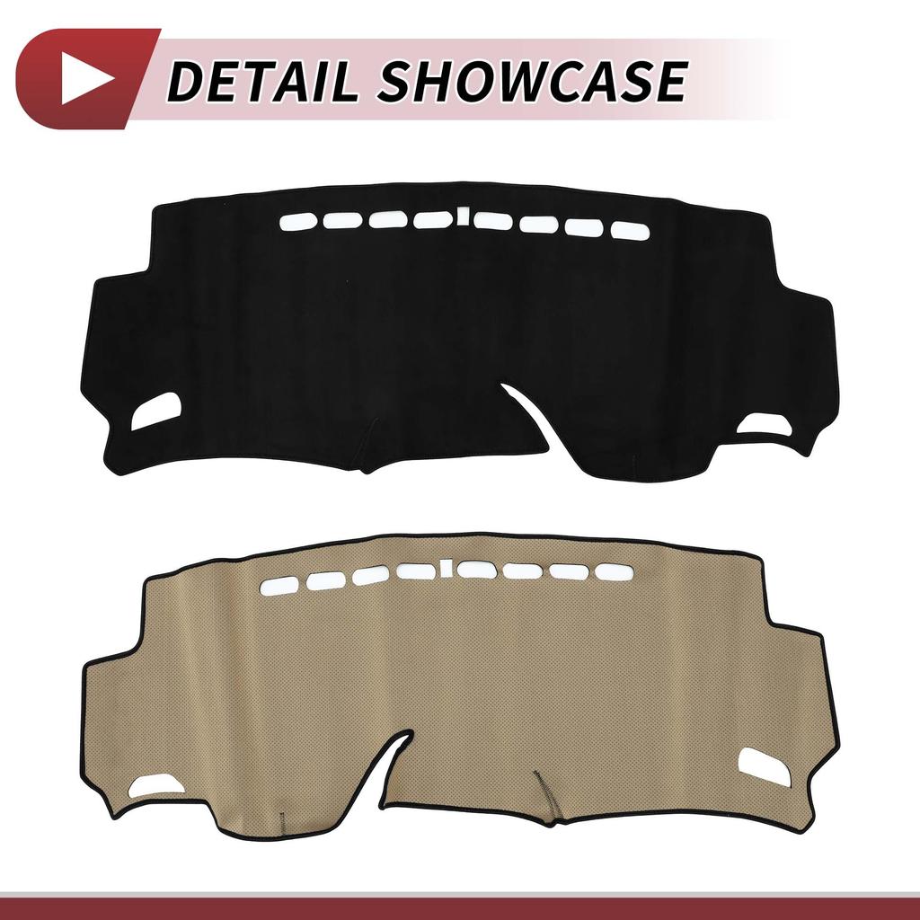 HEROFFIX Honda Fit Hybrid Dashboard Interior Dashboard Sun Black Suede Custom Parts Accessories GK8/9, GP7/8, GK3/4/5/6, GP5/6 Mat, Cover, Protection,