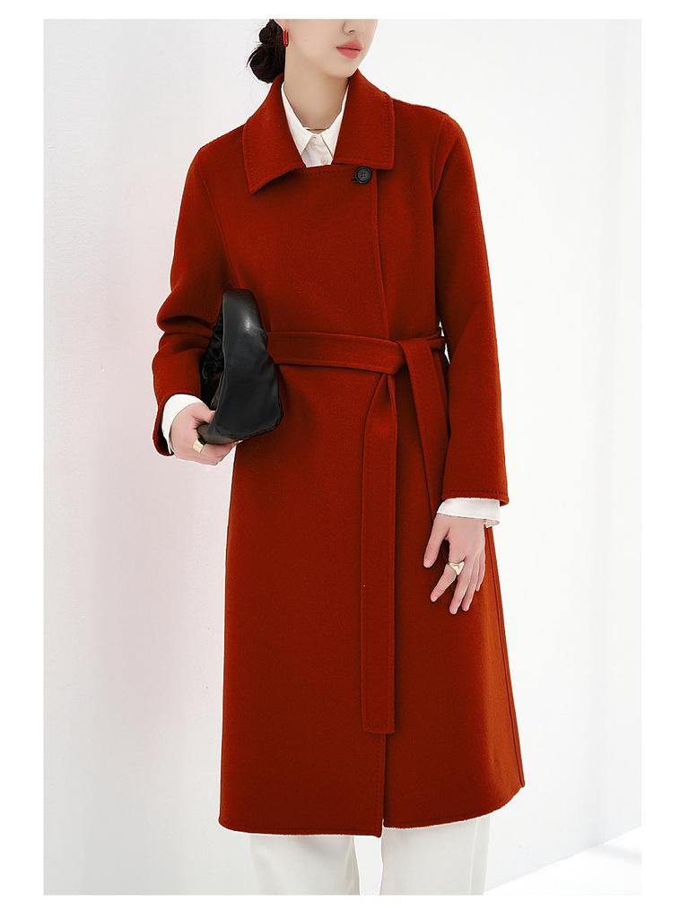 Double-Faced 100% Cashmere Women's Overcoat
